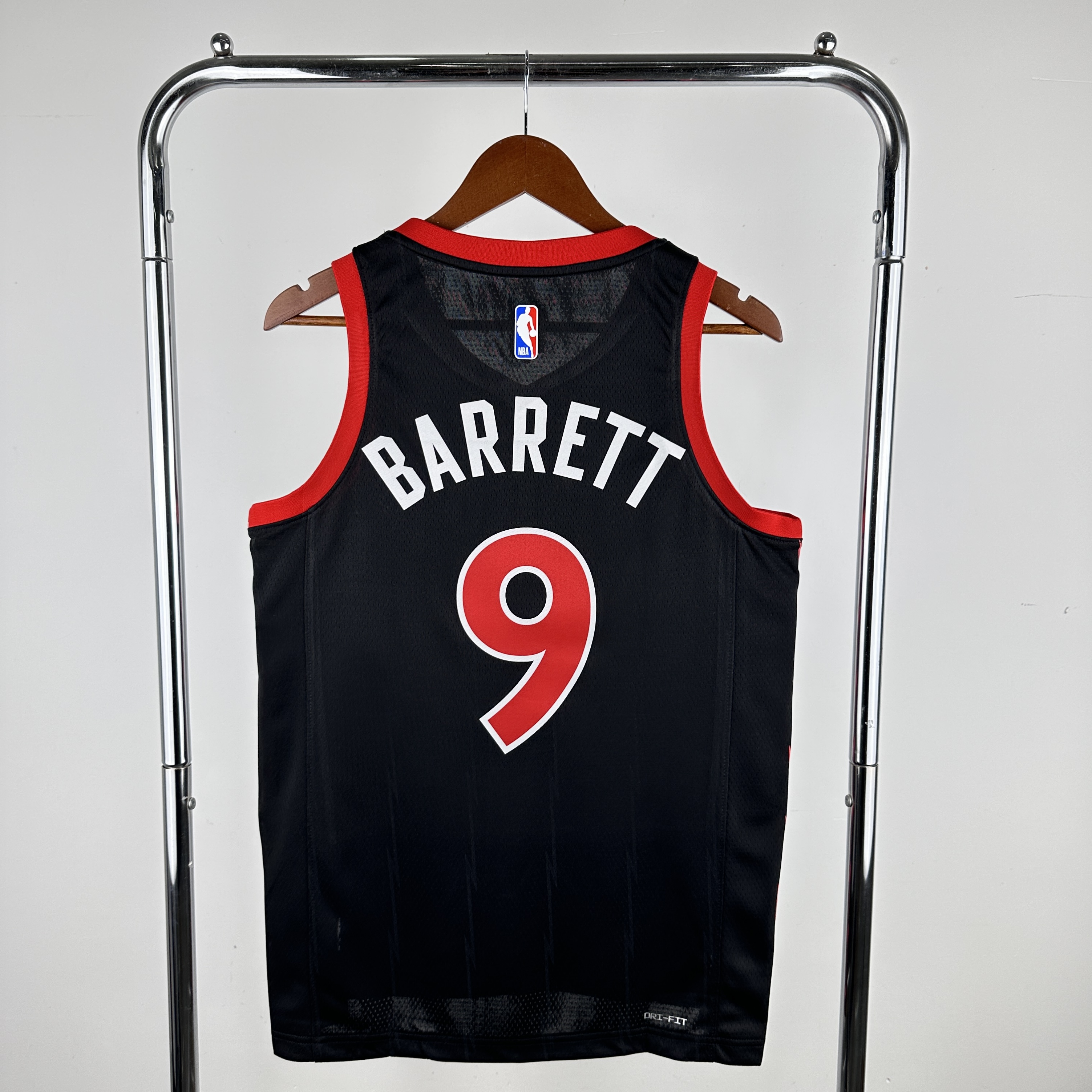 Men Toronto Raptors #9 Barrett Black 2024 NBA Jersey->toronto raptors->NBA Jersey